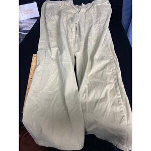 Classic Fit Khaki Cotton Spandex Pants Size 40x30 Women Casual Everyday